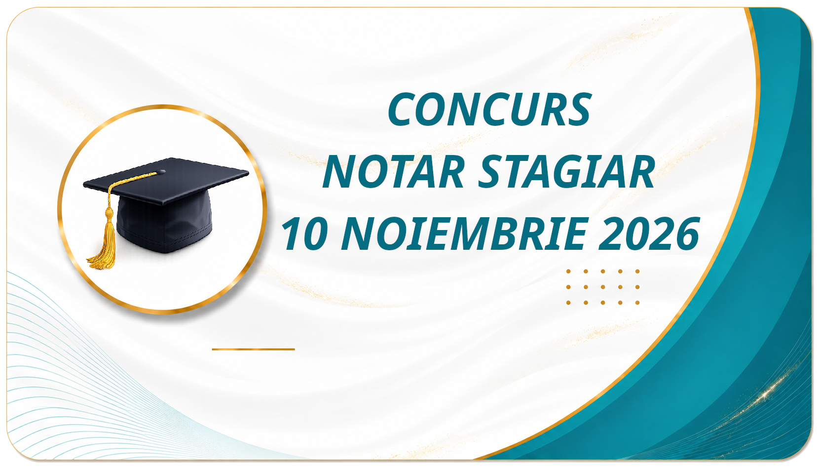 Concurs Notari Stagiari 2026