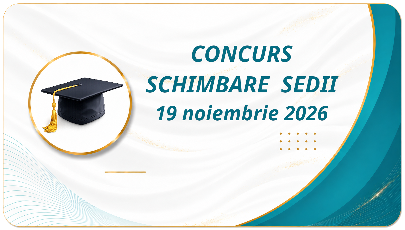 Concurs Schimbare Sedii 2026